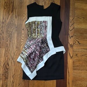 Elegant Black and Multicolor Dress